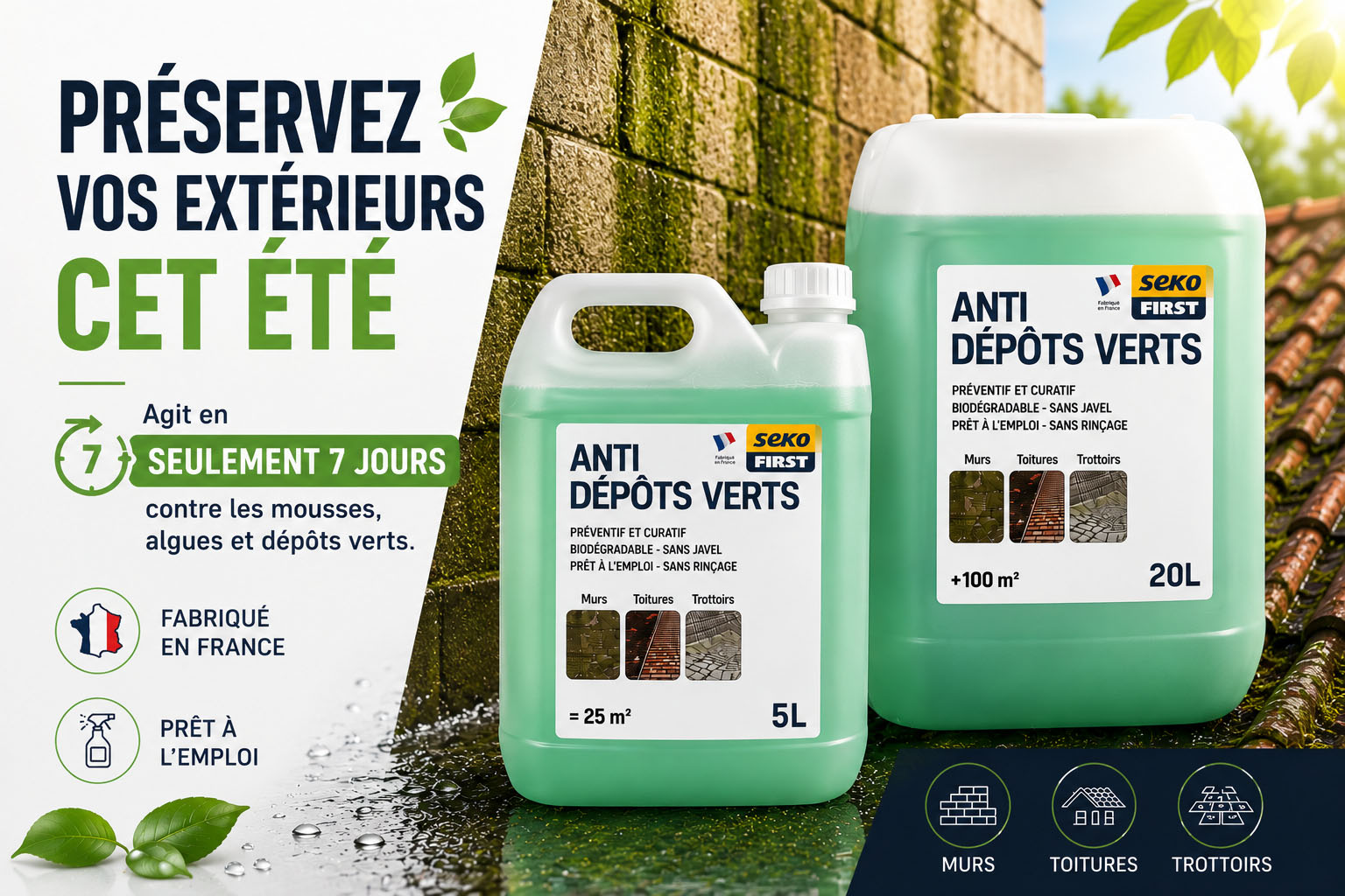 Tous le sproduits SEKO anti dépôts verts pour l'été 2026 !